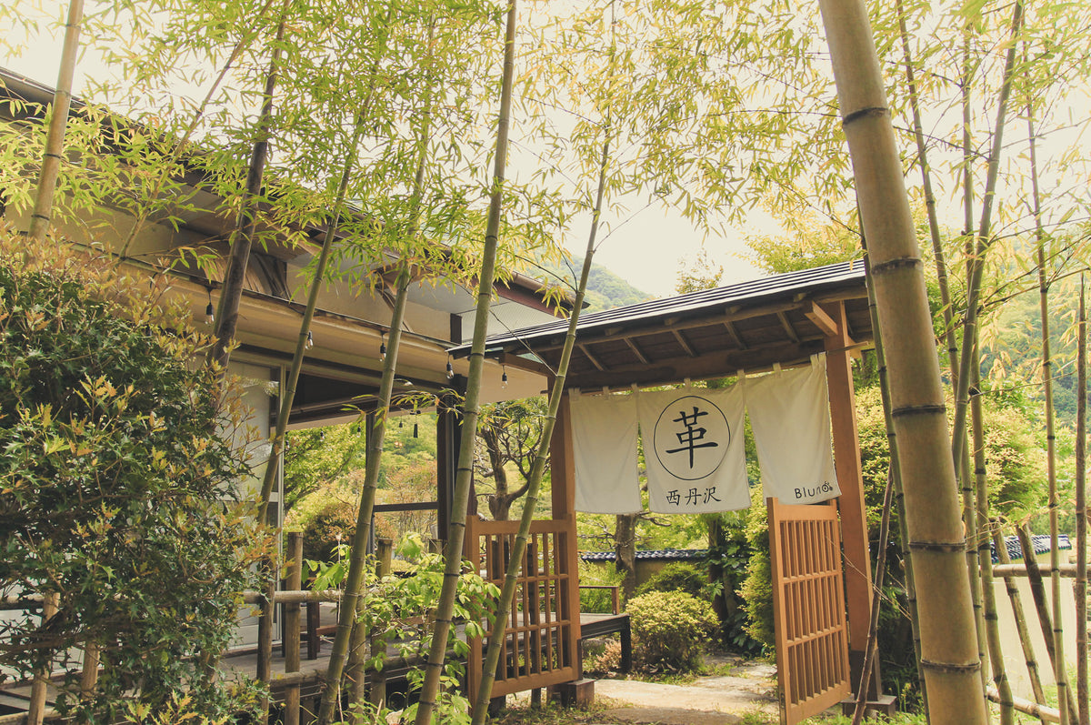 A tea-house atelier in West Tanzawa surrounded by bamboo